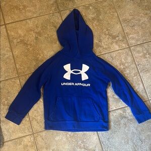 Under Armour Royal Blue Hoodie with White Logo